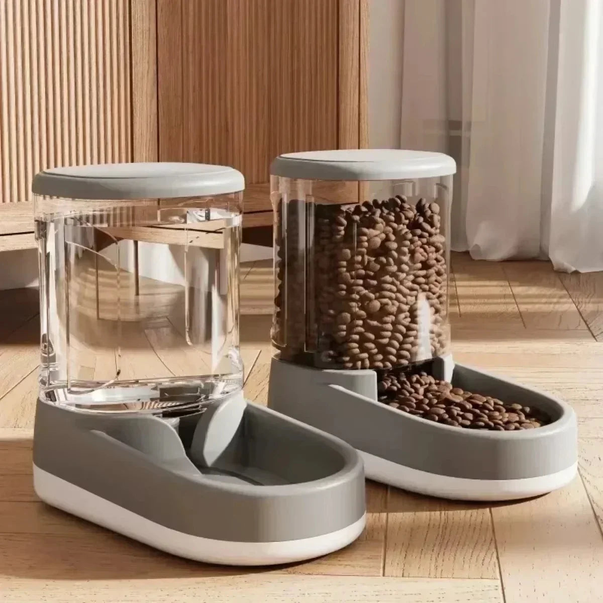 Automatic Pet Feeder & Water Dispenser for Cats & Dogs – Large Capacity