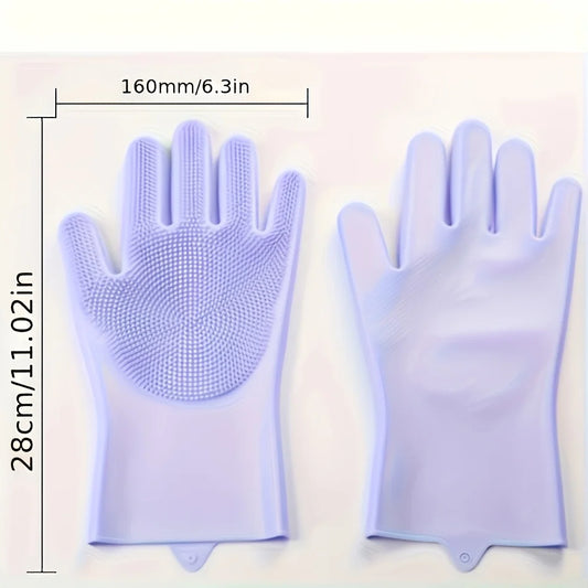 2-Pack Pet Bath & Massage Brush for Cats & Dogs