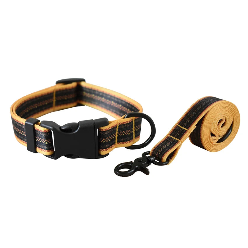 Dog Collar & Leash Set for Small & Medium Dogs