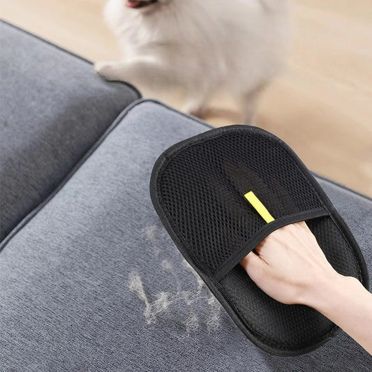 Portable Pet Hair Remover Glove for Clothes & Furniture