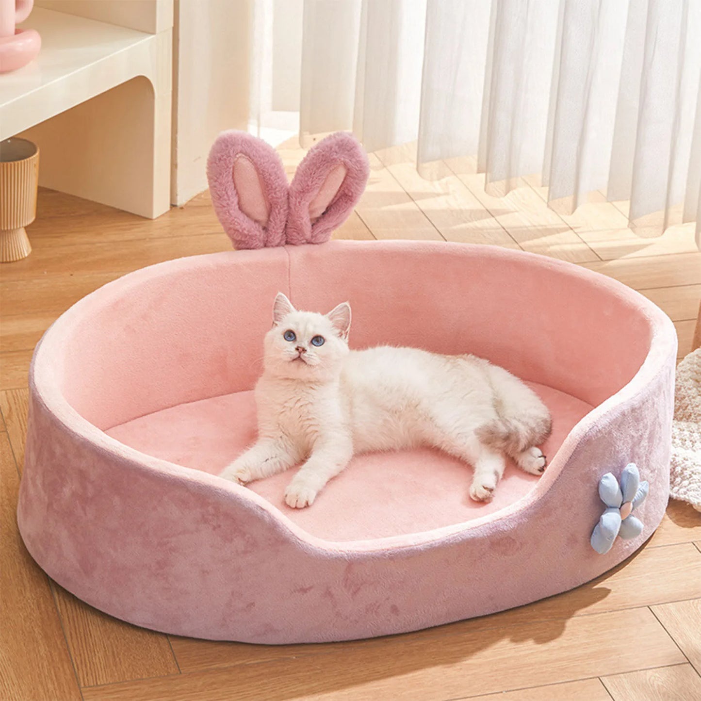 Detachable Washable Pet Bed – Soft & Comfortable for Cats & Dog