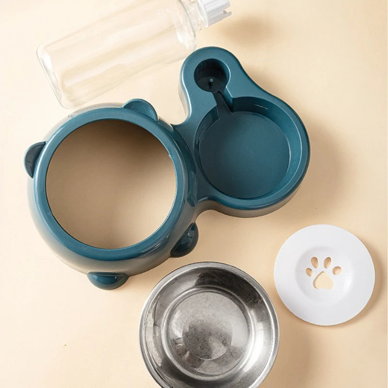 Automatic Gravity Pet Feeder & Water Dispenser for Cats & Dogs