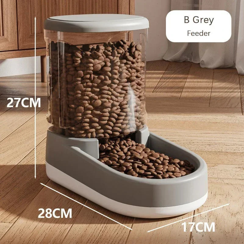 Automatic Pet Feeder & Water Dispenser for Cats & Dogs – Large Capacity