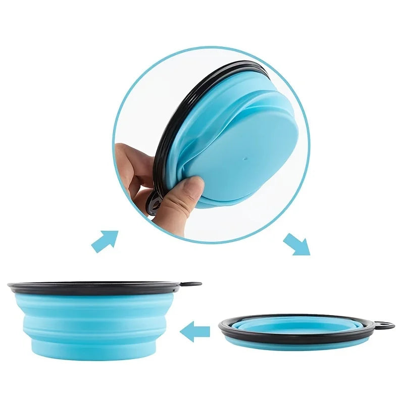 Portable Collapsible Pet Bowl for Cats & Dogs