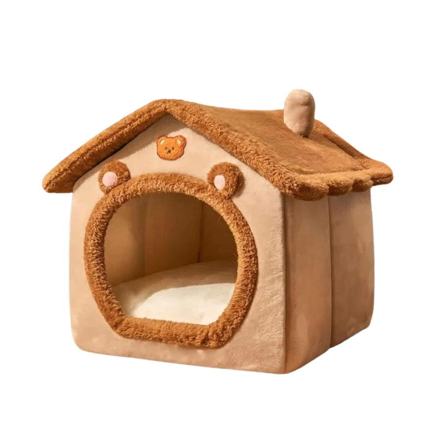 Foldable Washable Pet House – Cozy Bed for Cats & Small Dogs