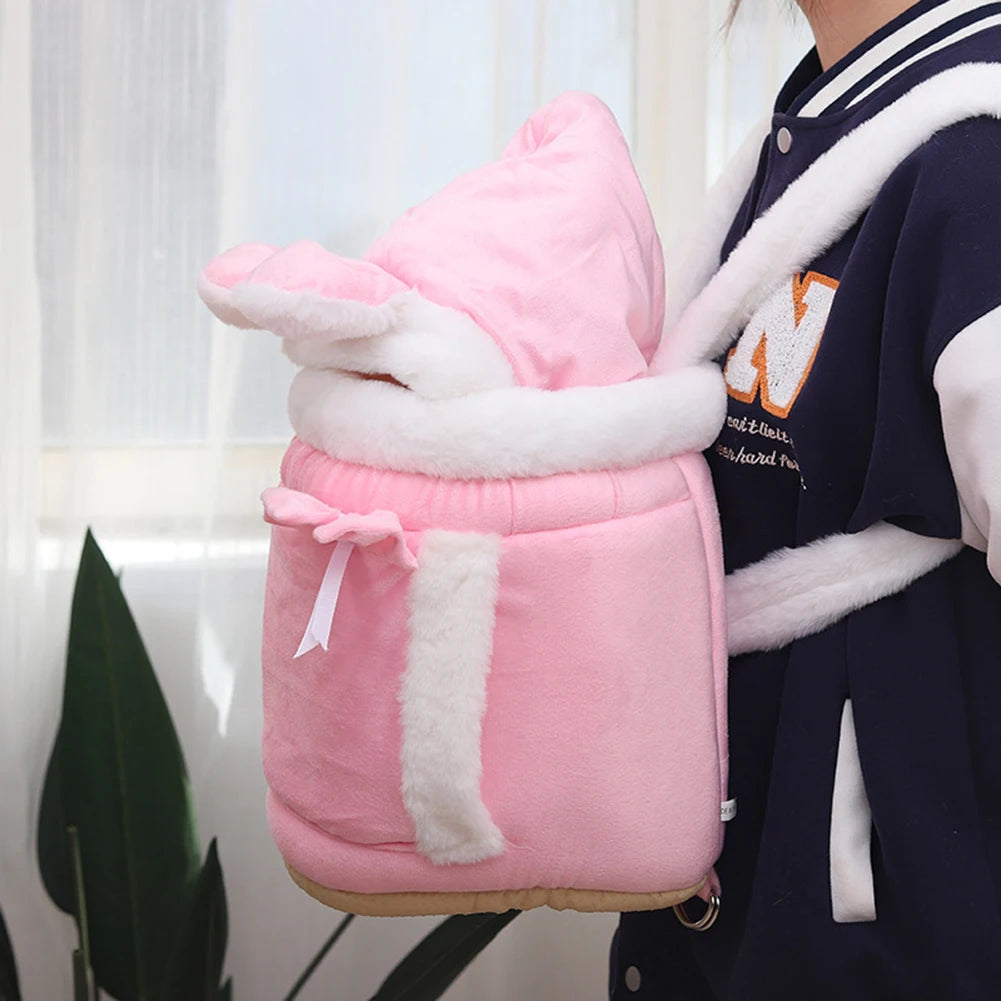 Plush Pet Carrier Backpack for Cats & Small Dogs
