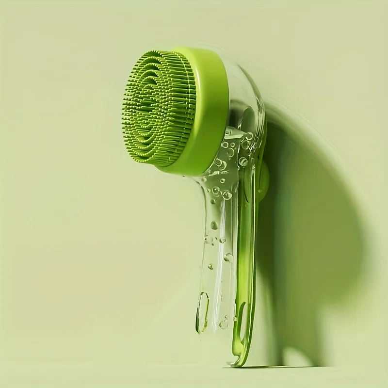Long-Handle Pet Bath & Grooming Brush for Cats & Dogs