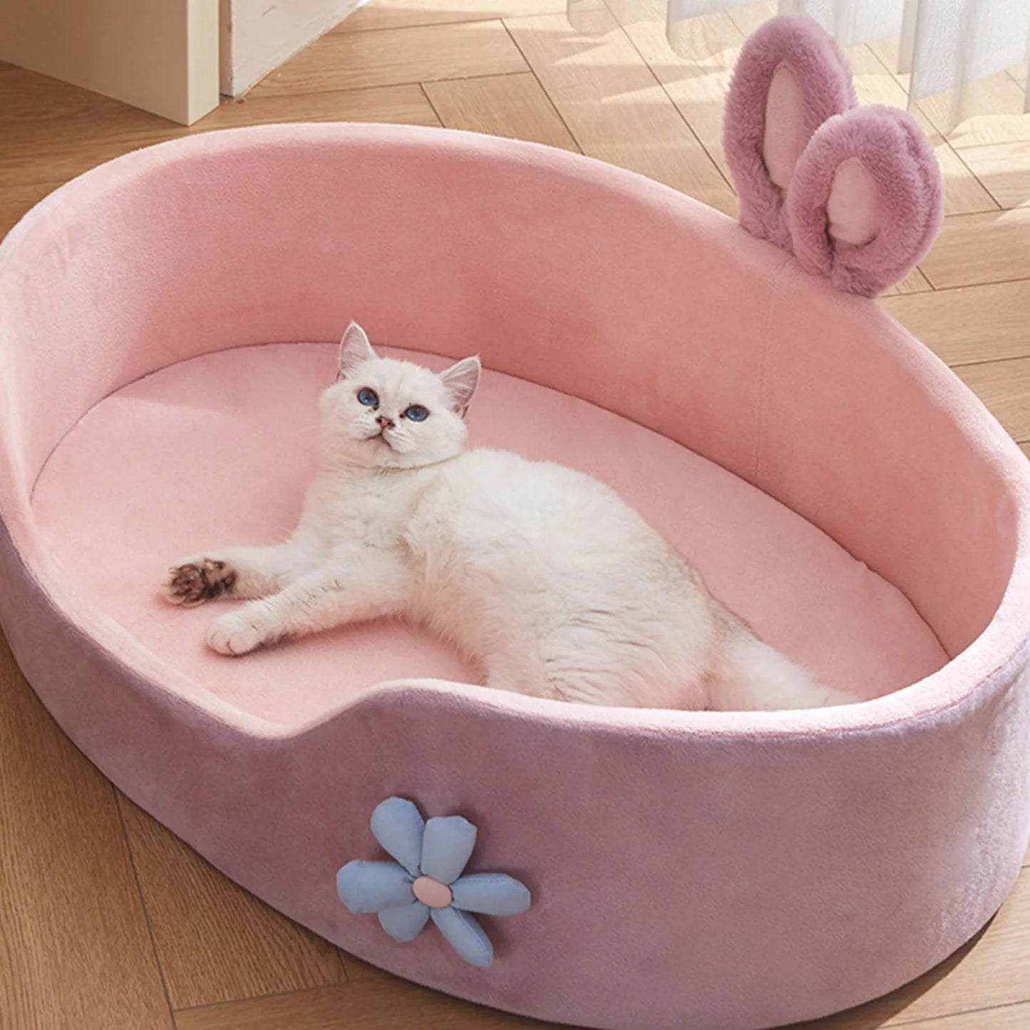 Detachable Washable Pet Bed – Soft & Comfortable for Cats & Dog