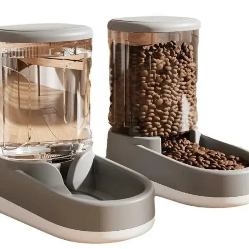 Automatic Pet Feeder & Water Dispenser for Cats & Dogs – Large Capacity