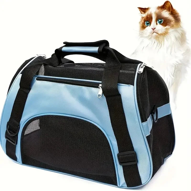 Portable Breathable Pet Carrier Bag for Cats & Small Dogs