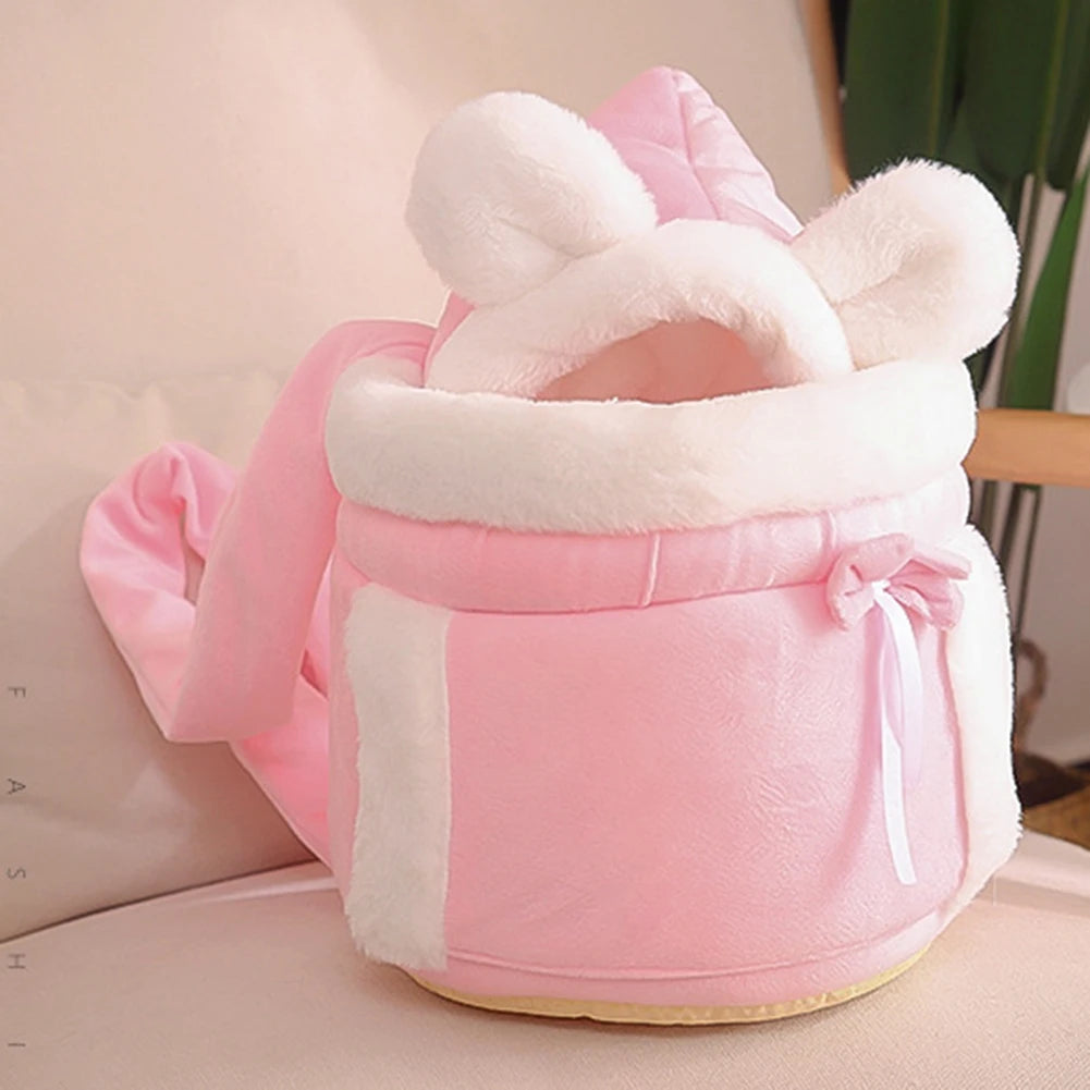 Plush Pet Carrier Backpack for Cats & Small Dogs
