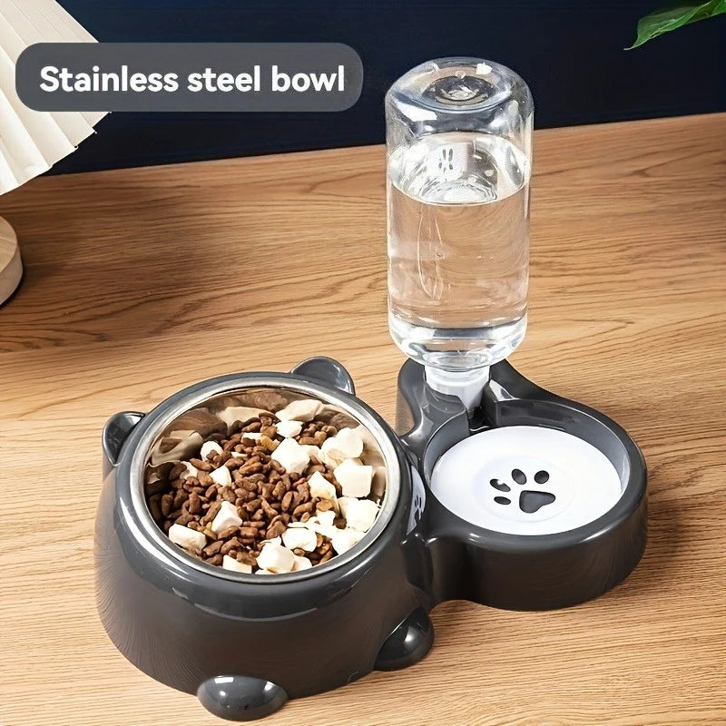 Automatic Gravity Pet Feeder & Water Dispenser for Cats & Dogs