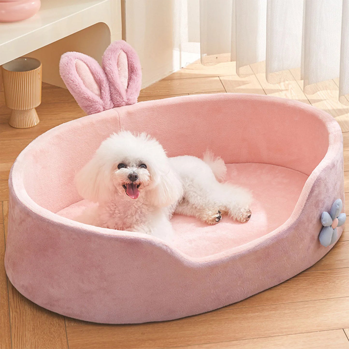 Detachable Washable Pet Bed – Soft & Comfortable for Cats & Dog