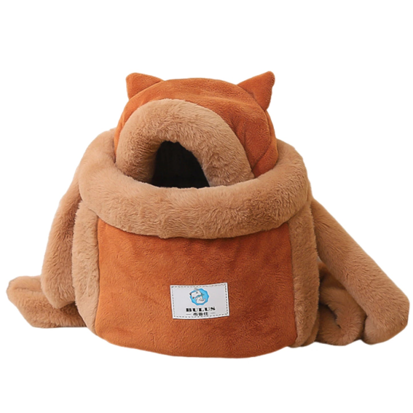 Plush Pet Carrier Backpack for Cats & Small Dogs