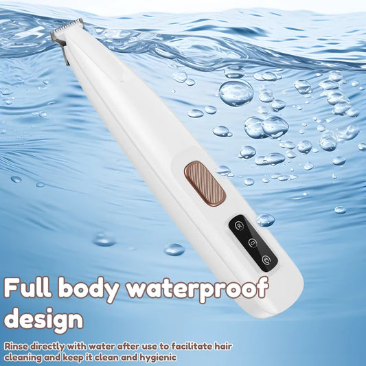 Pet Paw Trimmer with LED Light & Display — Safe, Quiet & Waterproof