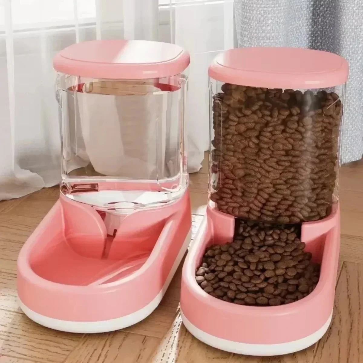 Automatic Pet Feeder & Water Dispenser for Cats & Dogs – Large Capacity