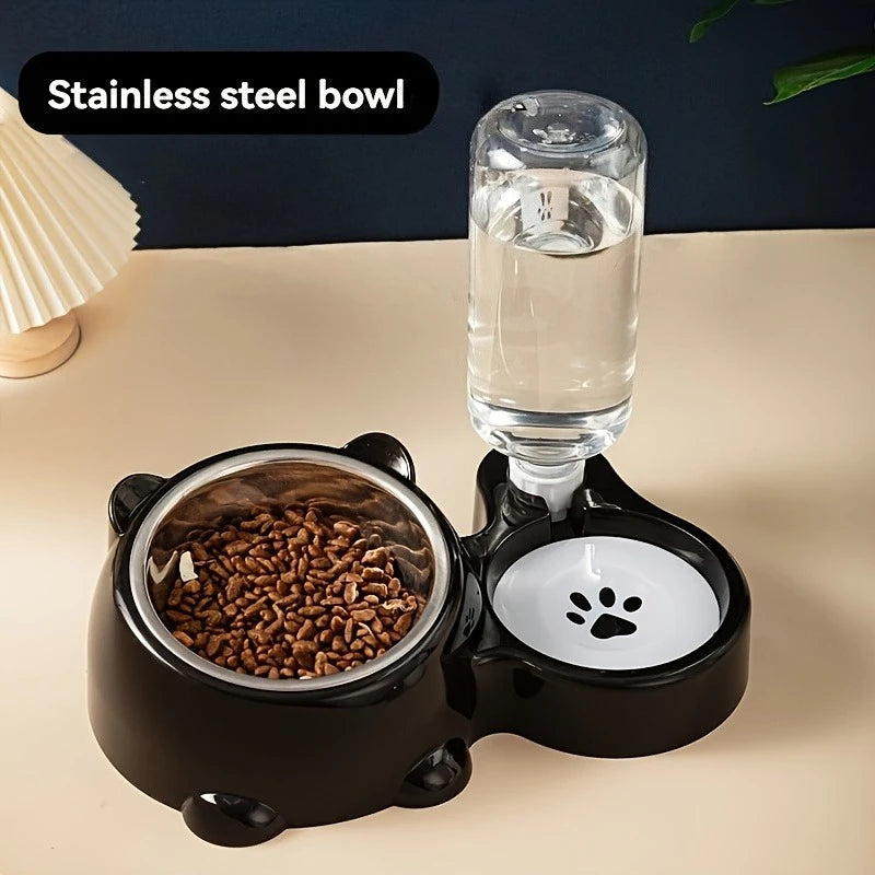 Automatic Gravity Pet Feeder & Water Dispenser for Cats & Dogs