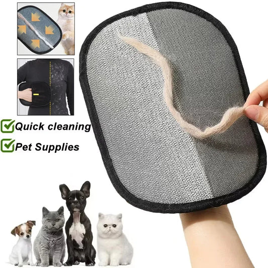 Portable Pet Hair Remover Glove for Clothes & Furniture