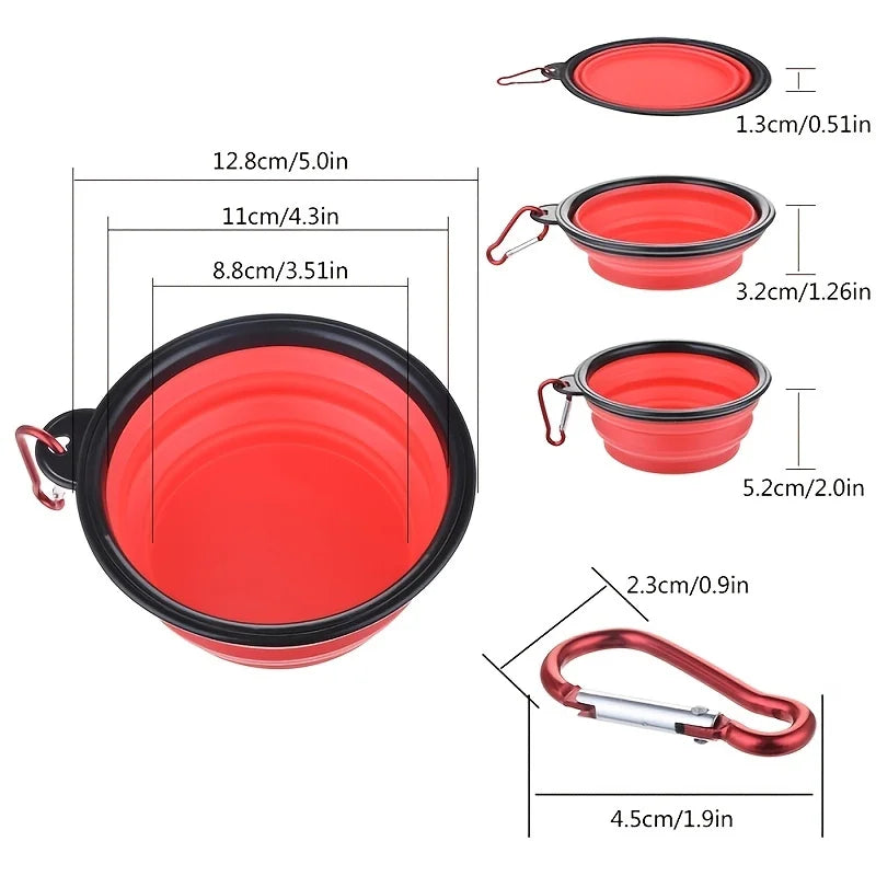 Portable Collapsible Pet Bowl for Cats & Dogs