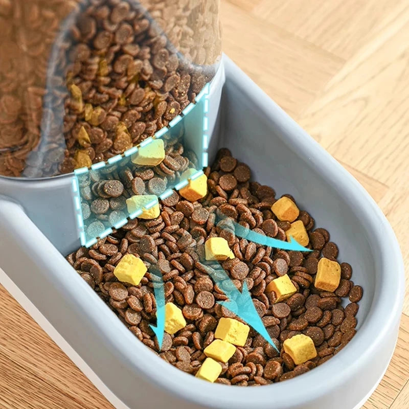 Automatic Pet Feeder & Water Dispenser for Cats & Dogs – Large Capacity