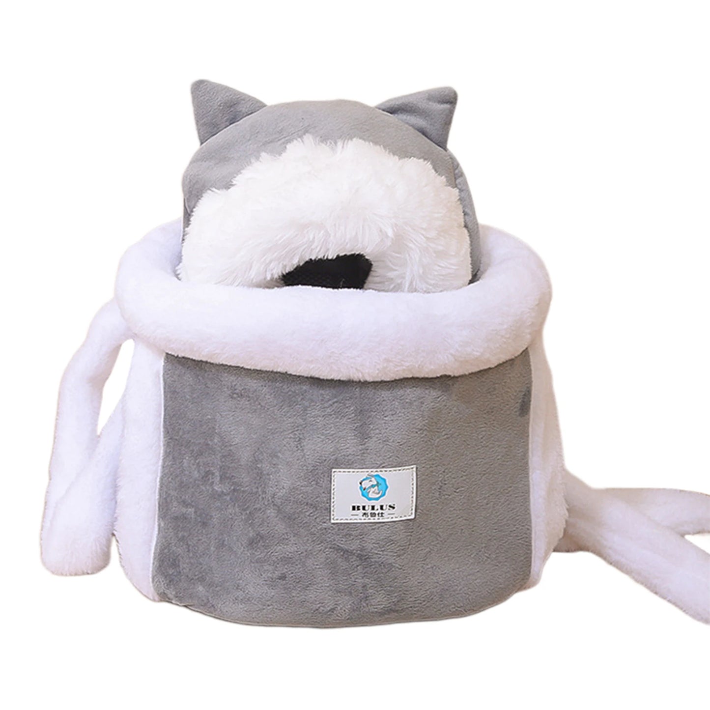 Plush Pet Carrier Backpack for Cats & Small Dogs