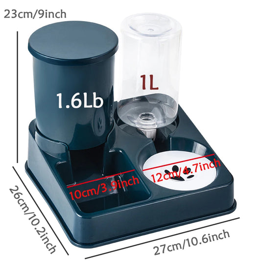 2-in-1 Automatic Pet Feeder & Water Dispenser for Cats & Dogs